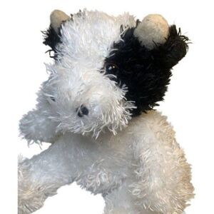 It's All Greek To Me Black And White Cow Plush 10"  Stuffed Animal Toy
